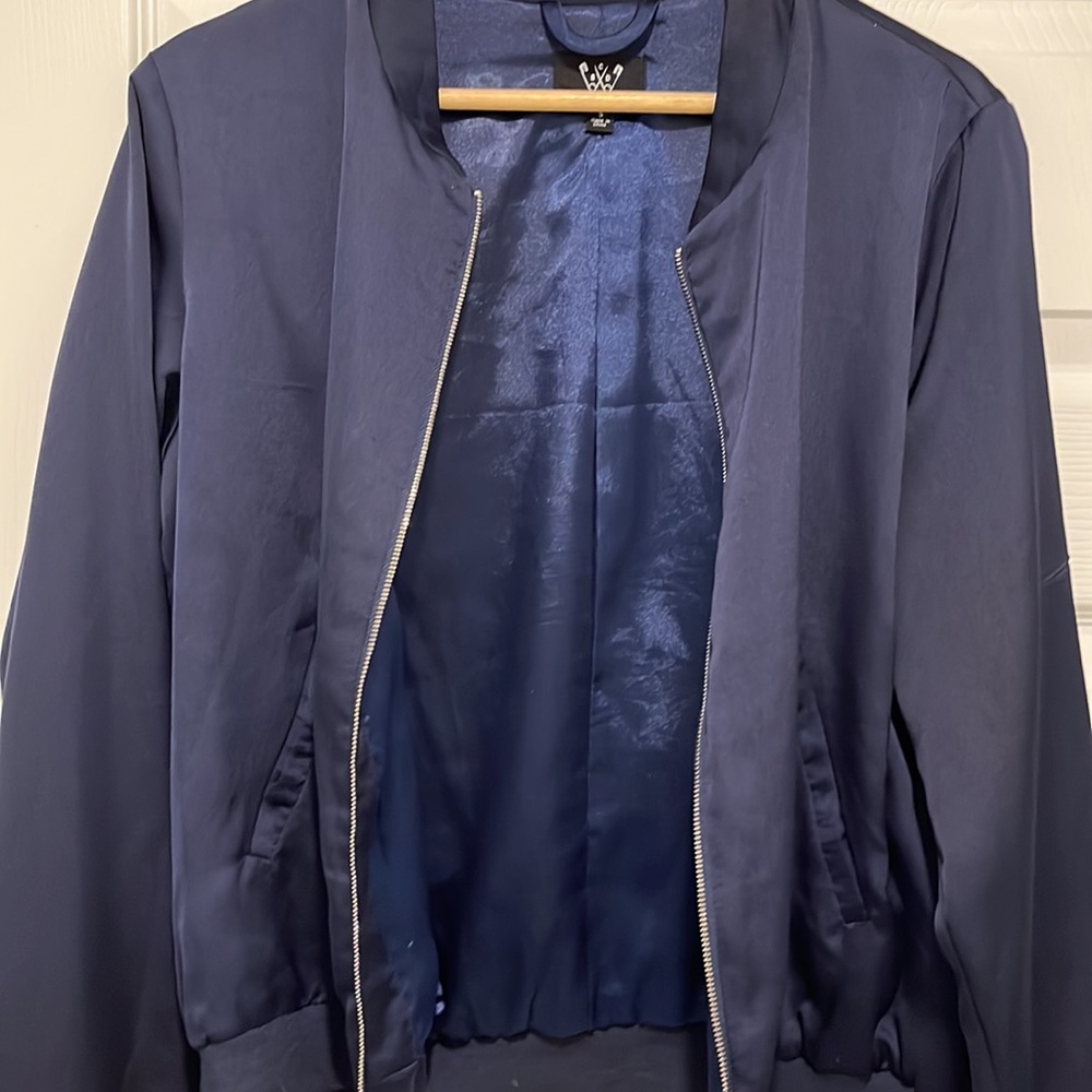 Blue bomber jacket - Picture 4 of 4